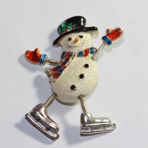 Danecraft Snow Man Springy Pin
